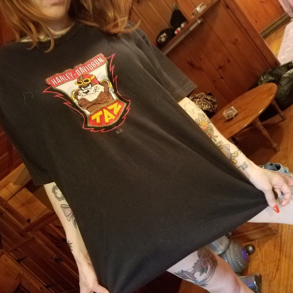 Vintage Harley & Looney Tunes Tee